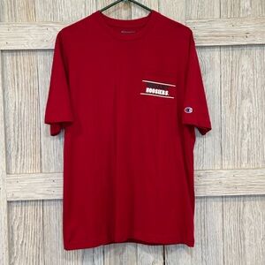 Champion Men’s Indiana Hoosiers Red Graphic Tee.   sz L NWT